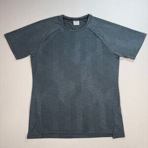 Gymshark Apex Seamless T-Shirt Men's XL Blue Gray Stretch Performance Gym A3A7T